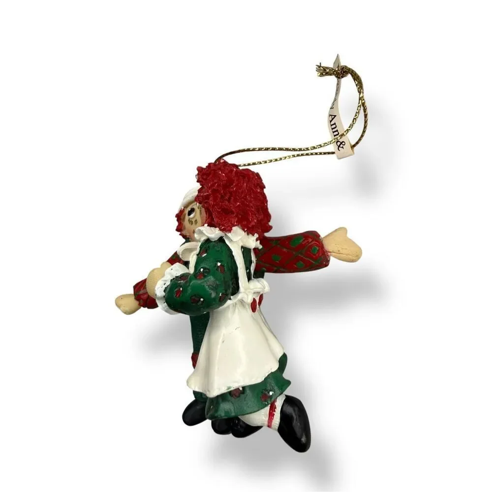 Vintage 1998‎ Raggedy Ann & Andy Christmas Ornament Holiday Collectible